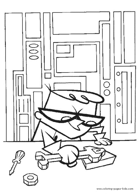 Dexter S Laboratory Color Page Coloring Pages For Kids