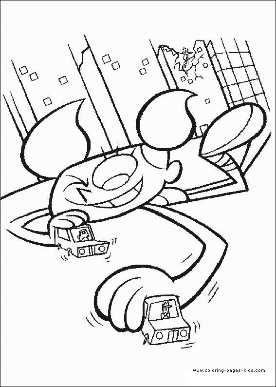 Dexter S Laboratory Color Page Coloring Pages For Kids