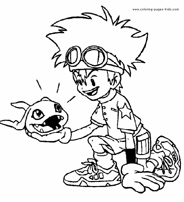 Digimon color page, cartoon characters coloring pages, color plate, coloring sheet,printable coloring picture