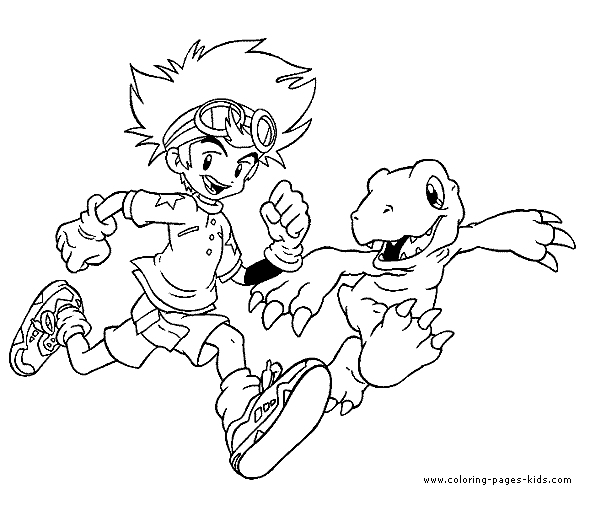 Digimon color page, cartoon characters coloring pages, color plate, coloring sheet,printable coloring picture