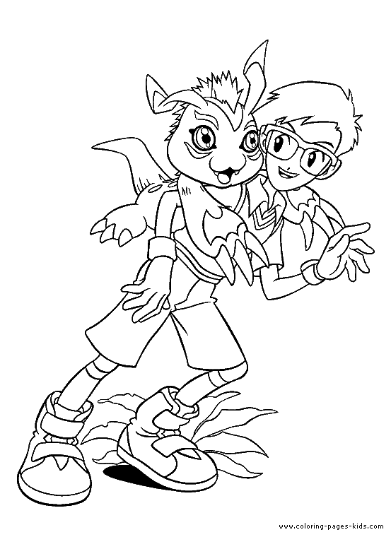 Digimon color page, cartoon characters coloring pages, color plate, coloring sheet,printable coloring picture