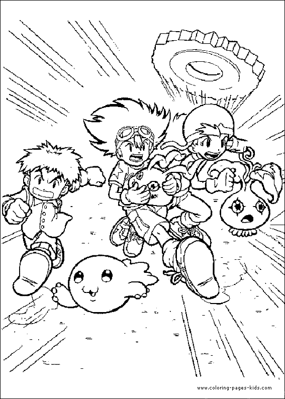 Digimon color page, cartoon characters coloring pages, color plate, coloring sheet,printable coloring picture