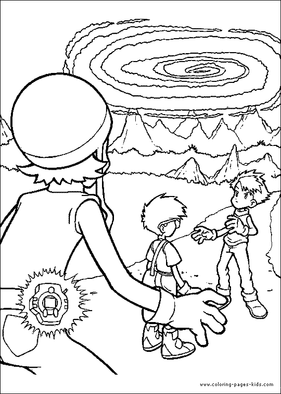 Digimon color page, cartoon characters coloring pages, color plate, coloring sheet,printable coloring picture