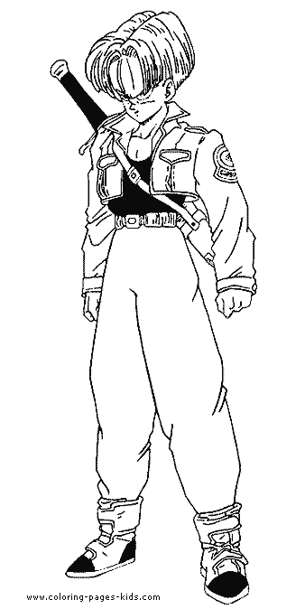 Premium Vector  Coloring page of a cartoon character with the title dragon  ball z.