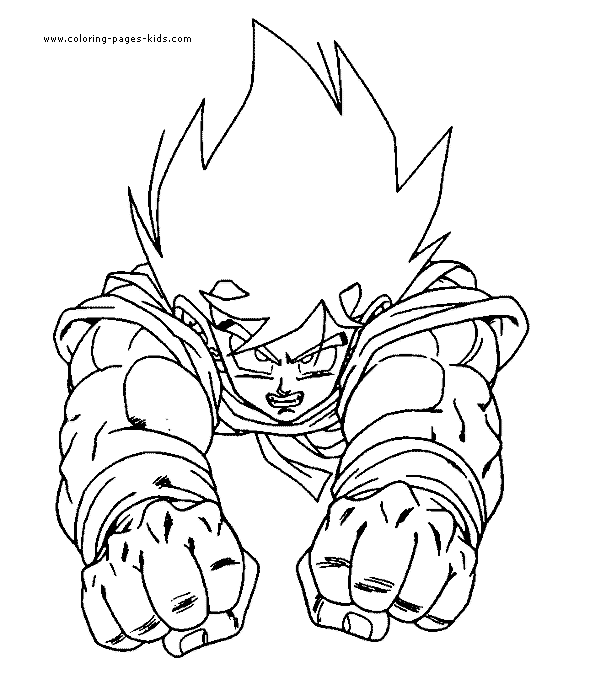 Dibujos para colorear gratis de dragon-ball-z para imprimir