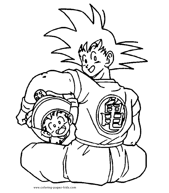 Dragon Ball Z Coloring Pages. Free printable Coloring pages