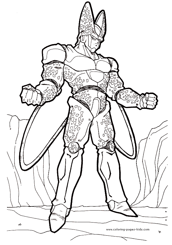 Premium Vector  Coloring page of a cartoon character with the title dragon  ball z.