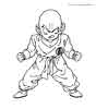 Krillin coloring page