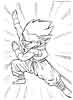 Dragon Ball Z cartoon coloring page