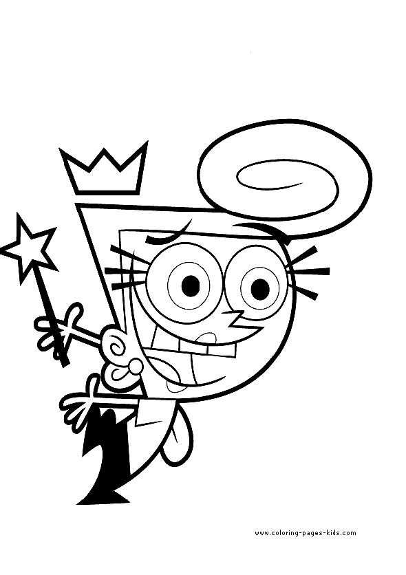 Fairly OddParents color page, cartoon characters coloring pages, color plate, coloring sheet,printable coloring picture