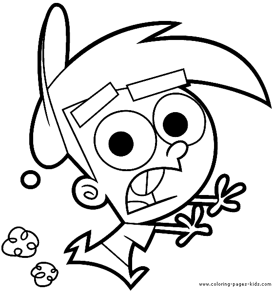 Fairly OddParents color page - printable cartoon coloring pages