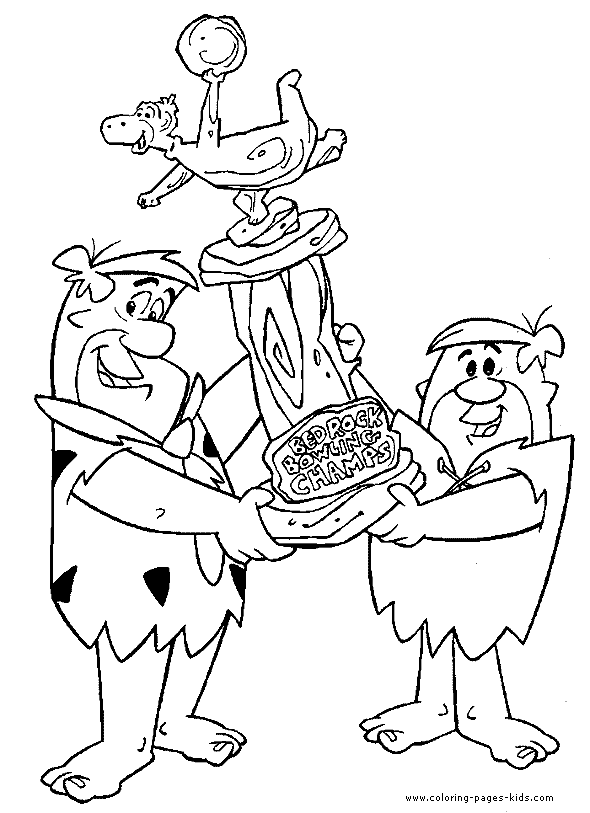 Flintstones color page cartoon characters coloring pages, color plate, coloring sheet,printable coloring picture