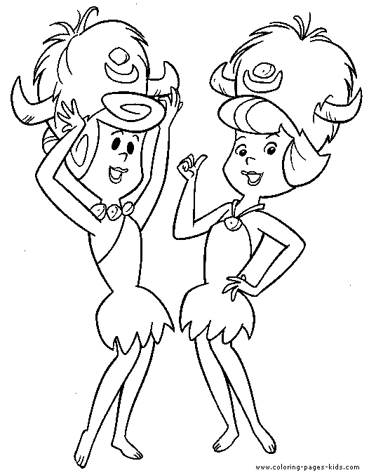 Flintstones color page cartoon characters coloring pages, color plate, coloring sheet,printable coloring picture