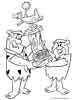 Flintstones cartoon coloring pages, 