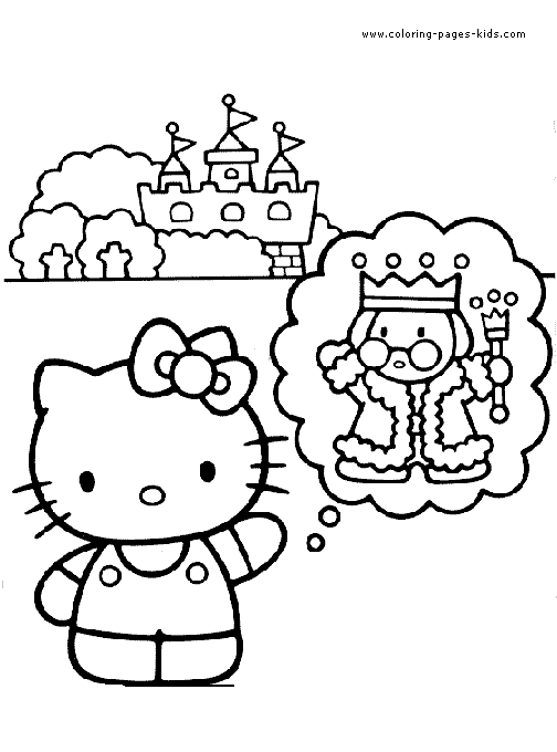 Free Printable Hello Kitty Coloring Pages For Kids