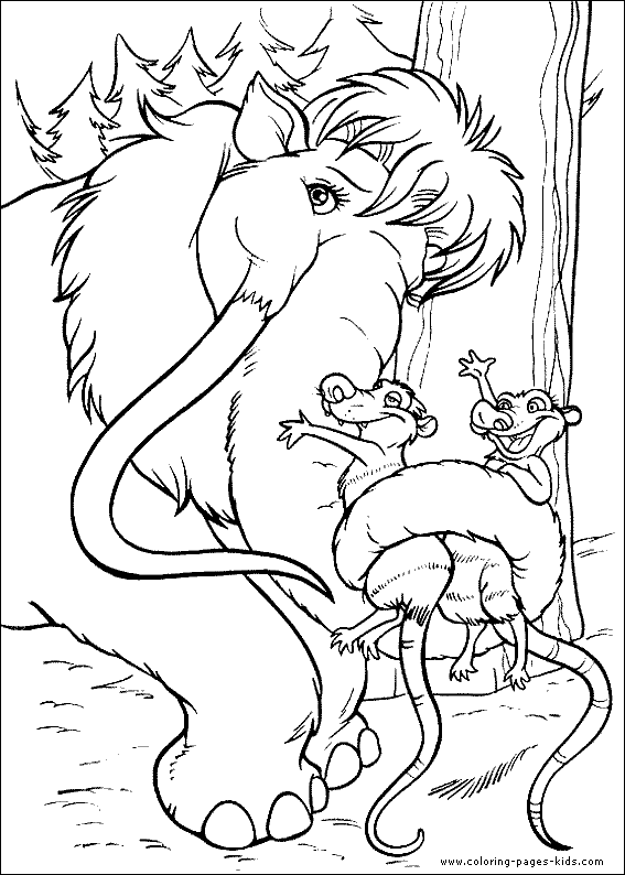 Ice Age Coloring page for kids