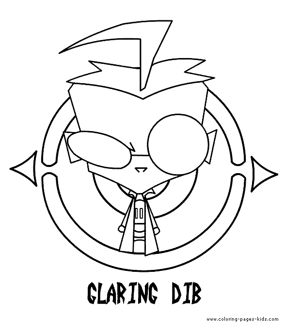 zim coloring pages