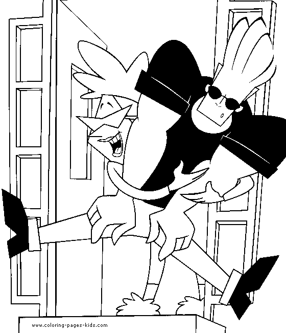 Johnny Bravo Color Page Cartoon Coloring Coloring Pages For Kids