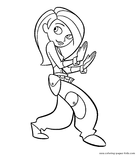 Kim Possible coloring sheet