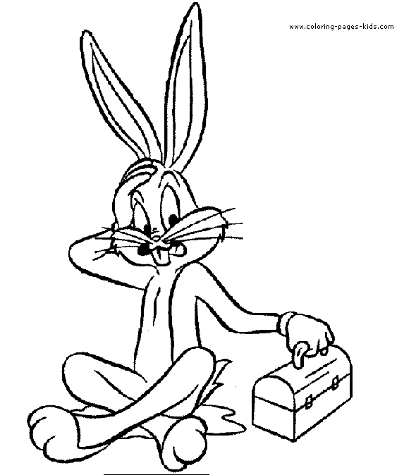 Bugs Bunny color page, cartoon characters coloring pages, color plate, coloring sheet,printable coloring picture