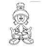 Marvin the martian coloring page