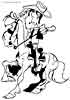 Lucky Luke coloring picture
