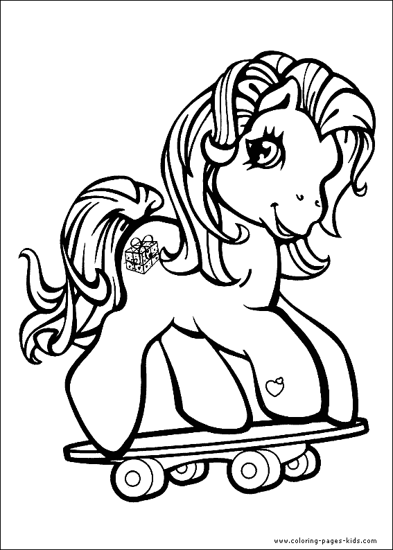 My Little Pony color page - Fun coloring pages for kids to print
