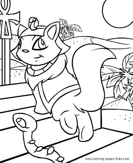 Neopets color page cartoon characters coloring pages, color plate, coloring sheet,printable coloring picture