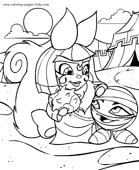 Neopets color page cartoon characters coloring pages, color plate, coloring sheet,printable coloring picture