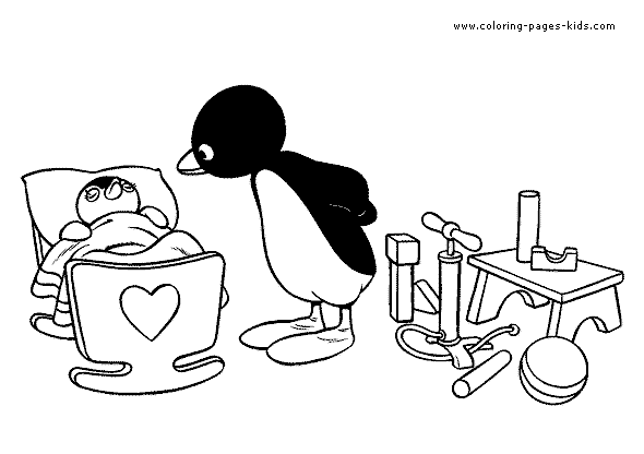 Pingu color page cartoon characters coloring pages, color plate, coloring sheet,printable coloring picture