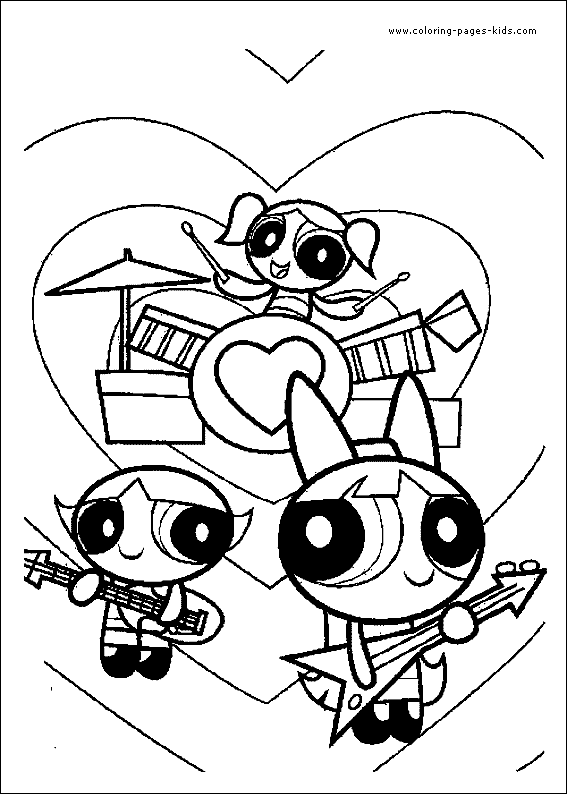 Download The Powerpuff Girls color page - Coloring pages for kids - Cartoon characters coloring pages ...