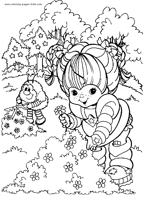 Rainbow Brite color page - Coloring pages for kids - Cartoon characters