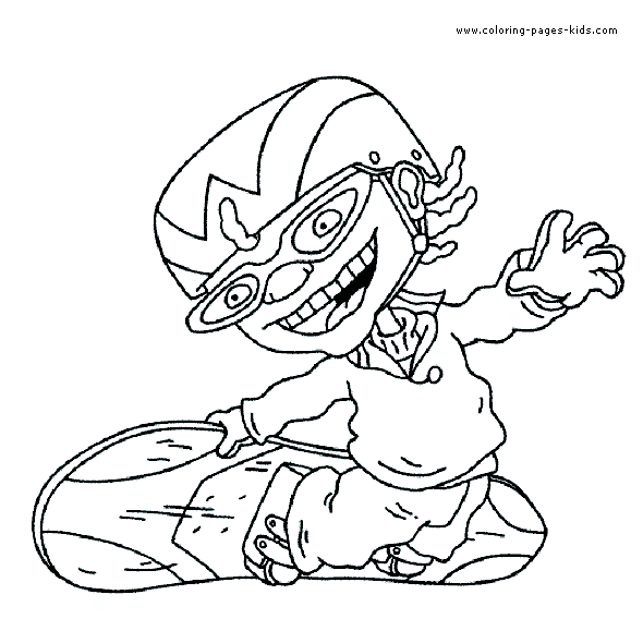 Rocket Power color page cartoon characters coloring pages, color plate, coloring sheet,printable coloring picture