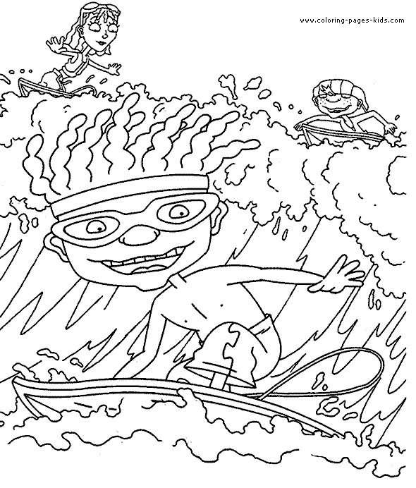 Rocket Power color page cartoon characters coloring pages, color plate, coloring sheet,printable coloring picture