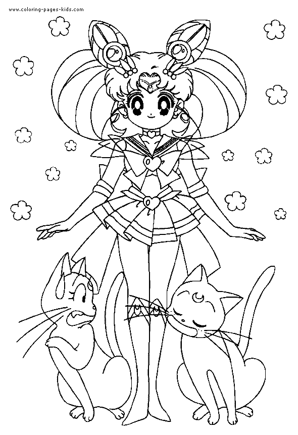 Sailor Moon color page cartoon characters coloring pages, color plate, coloring sheet,printable coloring picture