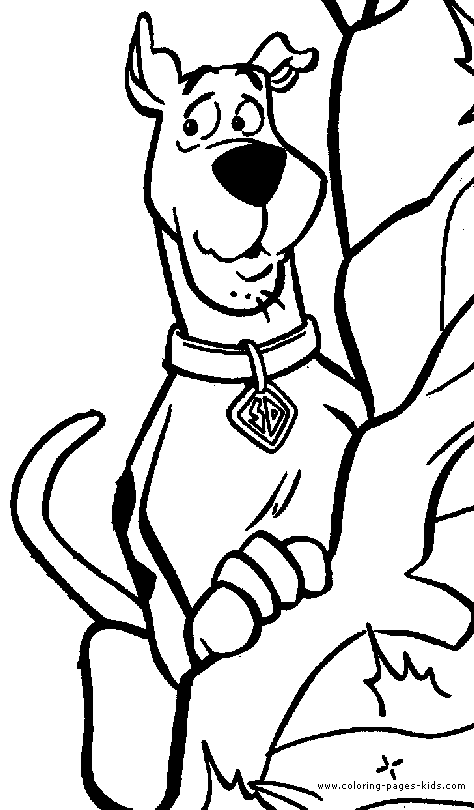 Scooby Doo color page cartoon characters coloring pages, color plate, coloring sheet,printable coloring picture