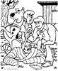 Scooby Doo colouring picture
