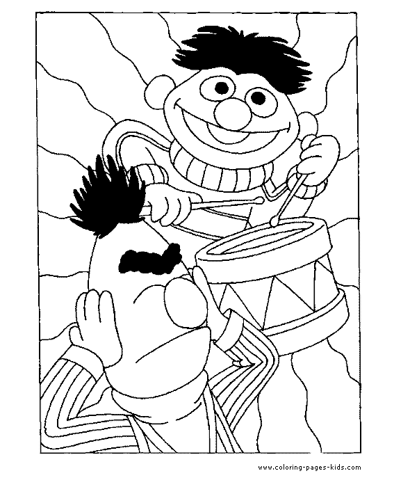 Sesame street color page cartoon characters coloring pages, color plate, coloring sheet,printable coloring picture