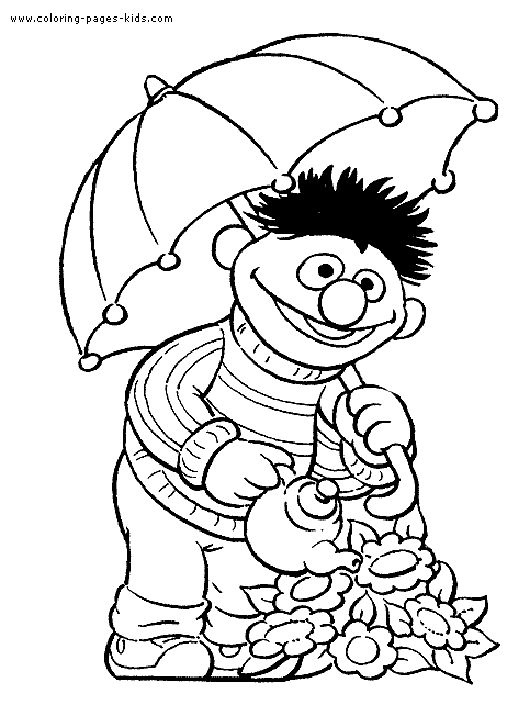 Sesame street color page cartoon characters coloring pages, color plate, coloring sheet,printable coloring picture