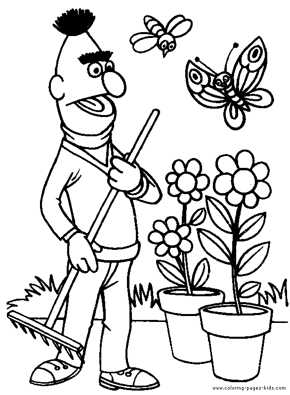 Sesame street color page - Coloring pages for kids ...