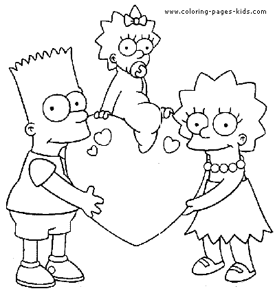 Simpsons color page cartoon characters coloring pages, color plate, coloring sheet,printable coloring picture