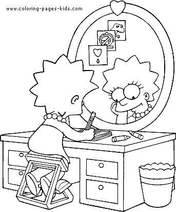 Simpsons color page cartoon characters coloring pages, color plate, coloring sheet,printable coloring picture