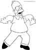 Simpsons cartoon coloring pages, 