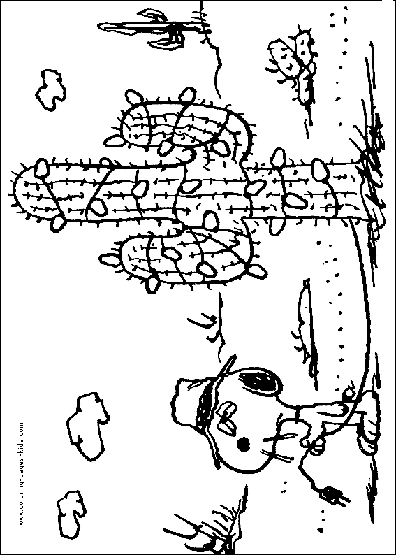 snoopy color page  coloring pages for kids  cartoon