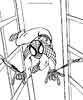 Spider-Man shooting webs coloring page