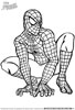 Spiderman Superhero coloring page for kids