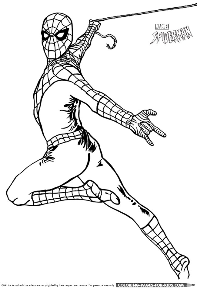 Spider-man coloring picture