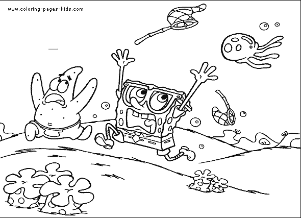 Spongebob color page, cartoon characters coloring pages, color plate, coloring sheet,printable coloring picture