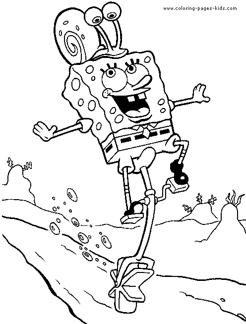 Spongebob color page, cartoon characters coloring pages, color plate, coloring sheet,printable coloring picture