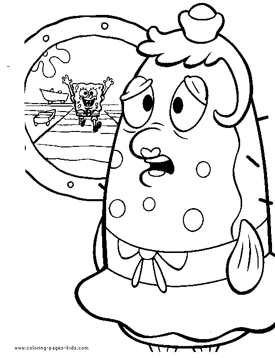 Spongebob color page, cartoon characters coloring pages, color plate, coloring sheet,printable coloring picture